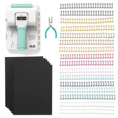 Vista 10 de We R Disc Cinch - Herramienta para encuadernación de libros, color blanco y rosa
