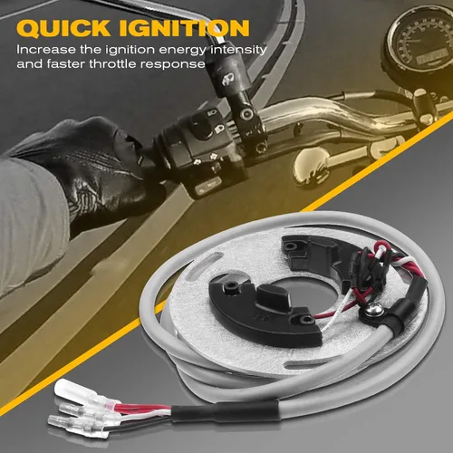Vista 4 de Sistema de encendido electrónico A-Premium compatible con Suzuki Compatible con GS550 GS750 KD 1977 1978
