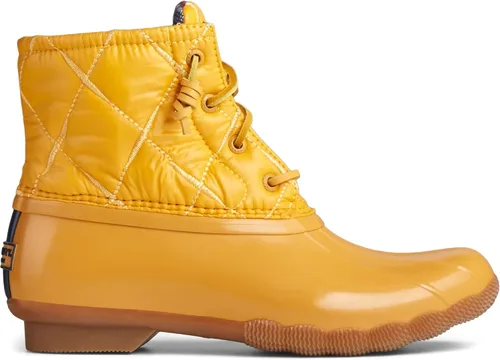 Vista 4 de Sperry Saltwater - Botas de nieve para mujer, Edredón de nailon mostaza, 6