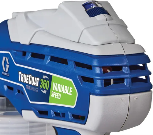 Vista 4 de Graco TrueCoat - Kit de pulverizador de pintura de velocidad variable de 360 velocidades y vaso FlexLiner