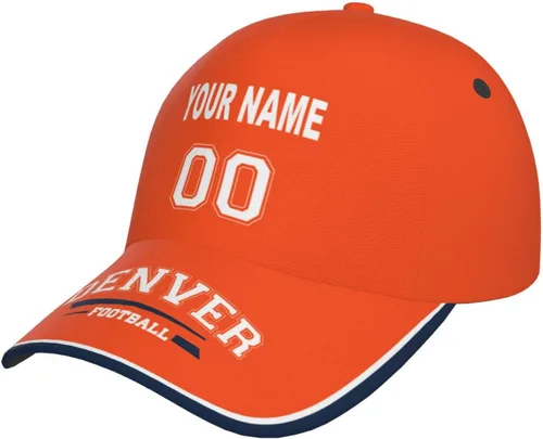 Vista 18 de Cap Custom Football Hats with Any Name and Number Personalized Gifts for Men Women Football Sports Fans