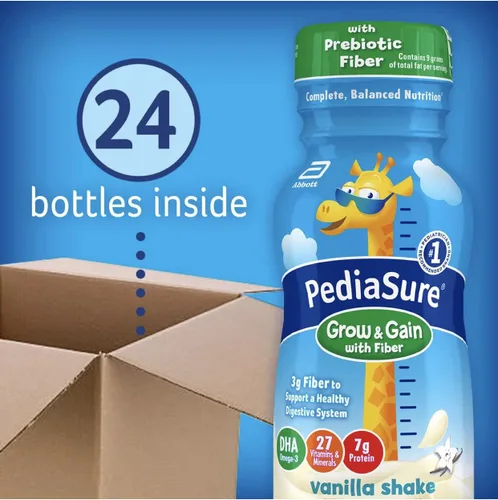 Vista 4 de Pediasure 1.5 Cal Complete Balanced Nutrition, vainilla con fibra - 8 onzas, 1 caja de 24