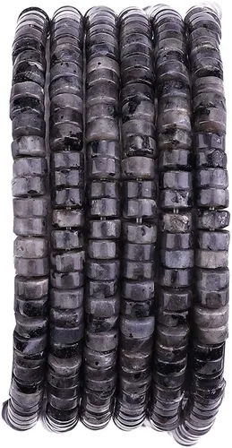 Vista 15 de BEADIA Cuentas Espaciadoras de Jade Natural Africano Planas Redondas Sueltas para Hacer Joyas con Abalorios 3mmx2mm 38cm