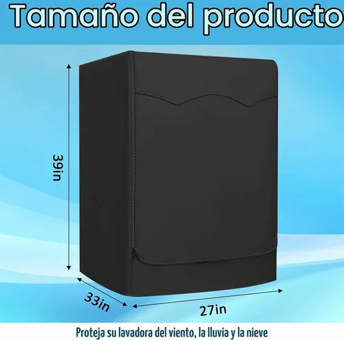 Vista 5 de Ericlin - Juego de 2 fundas para lavadora y secadora, cubierta protectora