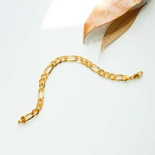 Vista 6 de Pulsera minimalista para hombres y mujeres cadena de platinos X plata de 018 pulgadas o pulsera para hombres de 18 quilates 87in de oro joyería