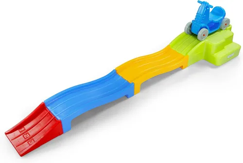 Vista 7 de Simplay3 Montaña rusa expandible de lujo con pistas, pista de carreras de descenso para niños en crecimiento, juguete para niños en interiores