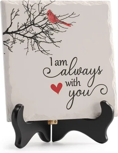 Vista 11 de LukieJac - Regalos de condolencia para la pérdida de un ser querido en memoria de madre y padre, placa con soporte de madera, regalos
