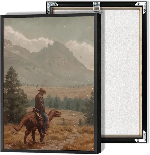 Vista 18 de Pósteres vintage con texto en inglés "I Love You Till The Cows Come Home" en lienzo de vaquero occidental en blanco y negro, arte de pared, arte