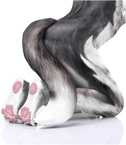 Vista 6 de Bemeiren Cosplay Zentai Body 3D impreso Animal Hombre manga larga fiesta Halloween traje completo traje