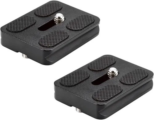 Vista 5 de NEEWER - Placa universal de liberación rápida tipo Arca todo de metal con tornillo de 1/4 de pulgada que se adapta a abrazadera de estilo Arca