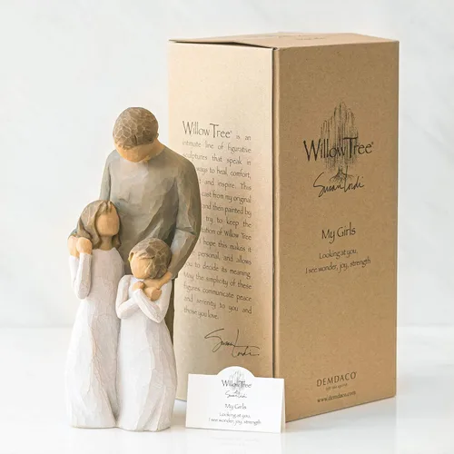 Vista 6 de Willow Tree Mis niñas, mirándote, veo maravilla, alegría, fuerza, celebra las relaciones amorosas entre padres e hijos, abuelos y nietos, figura