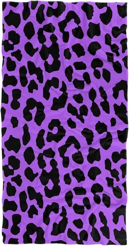 Vista 8 de LOGOVISION Toalla de playa con estampado de leopardo 30" X 60
