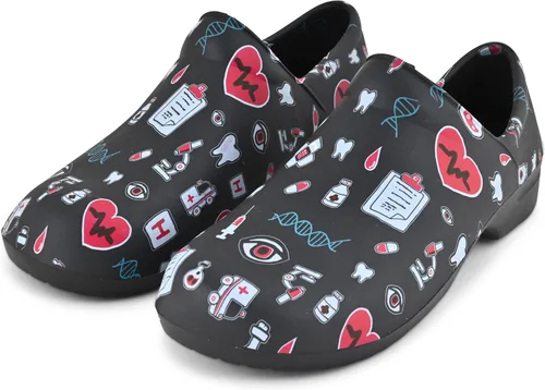 Vista 6 de Comfort Trends Zuecos para mujer, zapatos de enfermera, zuecos de jardín