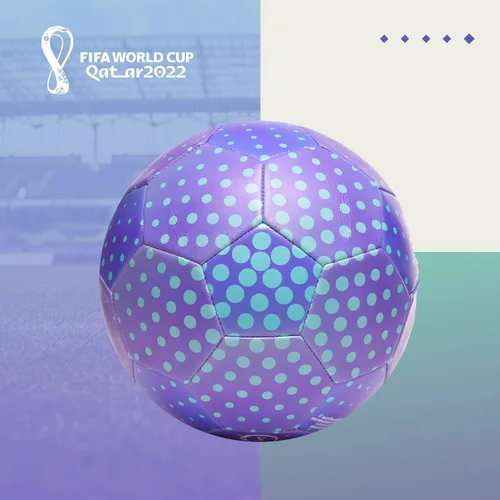 Vista 5 de Capelli Sport Copa Mundial de la FIFA Qatar 2022 Exhibición de recuerdo del balón de fútbol del torneo de fútbol con licencia oficial para jugadores