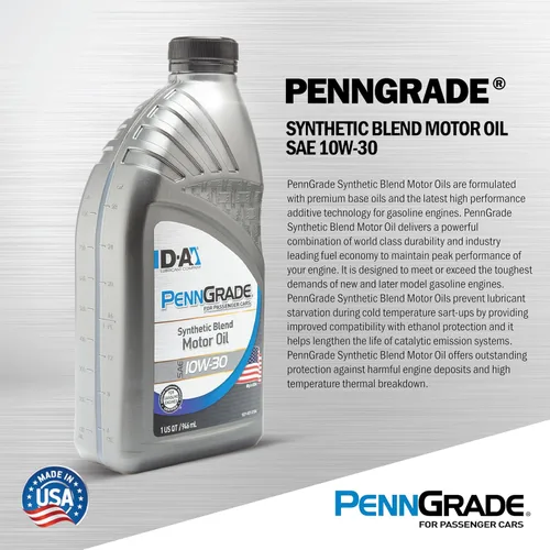 Vista 2 de PENN GRADE 62735, aceite de mezcla sintética SAE 10W-30, 6 galones