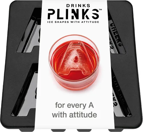 Vista 25 de DrinksPlinks Molde de Cubitos de Hielo de la Letra S - Molde de Cubitos de Hielo de Silicona Personalizado para Whisky – Molde Personalizado