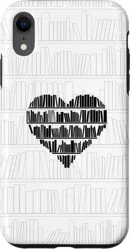 Vista 25 de Bookworm Book Lover Minimalist Heart White Case for iPhone 17