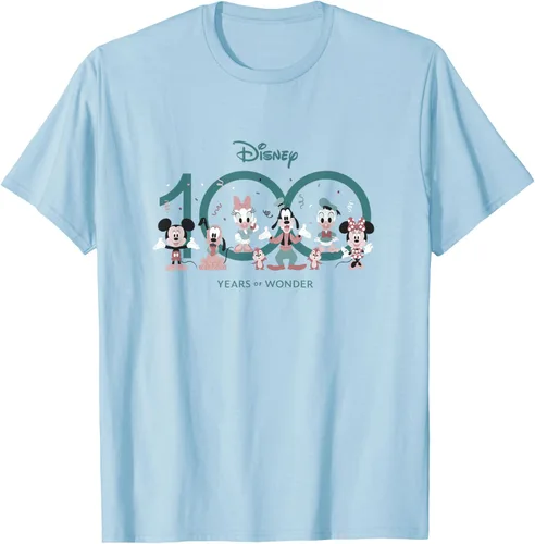 Vista 37 de Disney 100 Years of Wonder Mickey & Pals Muted Cute D100 Camiseta, Negro