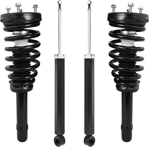 Vista 47 de Detroit Axle - Puntales y Amortiguadores para Chevy Traverse Buick Enclave GMC Acadia Saturn Outlook 2007-2012, 2 puntales delanteros con resorte