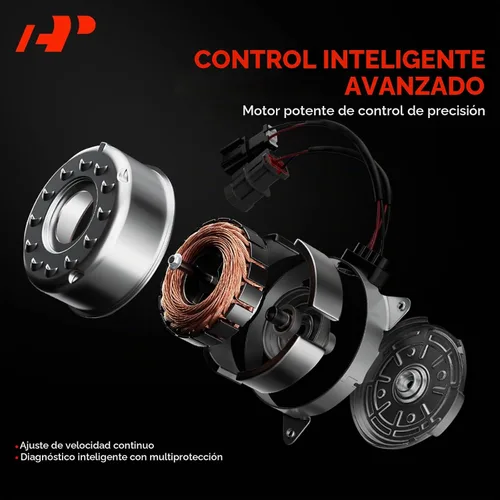 Vista 4 de Motor de ventilador de radiador A-Premium compatible con Chevrolet Camaro