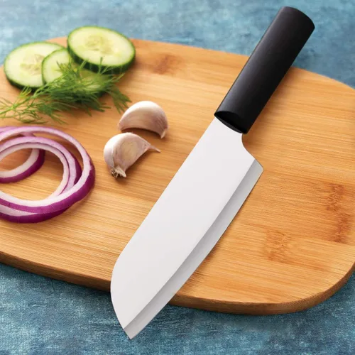 Vista 7 de Rada Cutlery Ultimate - Juego de regalo de 15 piezas con afilador de borde rápido, cuchillas de acero inoxidable, mango negro