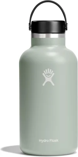 Vista 12 de Hydro Flask Botella de agua – Acero inoxidable aislado – Tapa flexible de boca ancha, antiderrames, a prueba de fugas y recargable en agave de 20