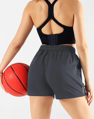 Vista 25 de NELEUS Pantalones cortos de correr ligeros para mujer, pantalones cortos atléticos de entrenamiento para yoga con bolsillo