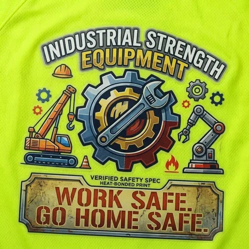 Vista 6 de Camiseta Hi Vis con tira reflectante de alta visibilidad, camisetas de seguridad personalizadas para tu logotipo, camisas de trabajo al aire libre
