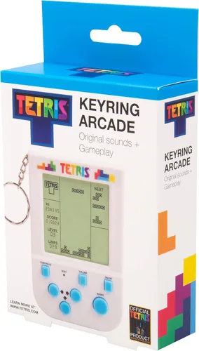 Vista 3 de Fizz Creations Juego de llaveros Tetris, 1931, blanco, estándar