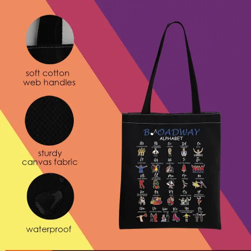 Vista 3 de MNIGIU Bolsa de mano musical Broadway - Mercancía de regalo para amantes
