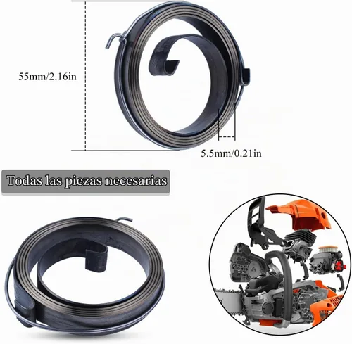 Vista 2 de Recoil Easy Starter Spring Fit Chinese 5200 5800 4500 Motosierra 45cc 52cc 58cc