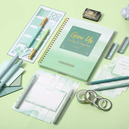 Vista 9 de Mr. Pen - Kit de diario bíblico para mujeres Bible Highlighters and Pens No Bleed, Notes, Tabs, Washi Tape & Journal for Devotions, Prayer &