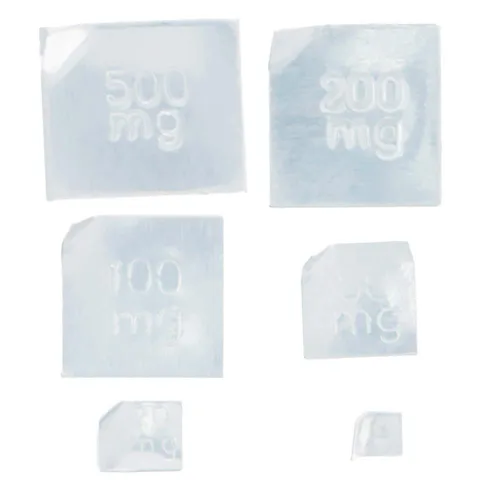 Vista 2 de Utoolmart Pesos de báscula Calibración 500mg-10mg 6pcs M2 Clase Pesos de Calibración Caja de Aluminio