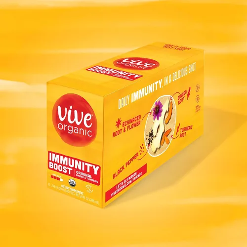 Vista 9 de Vive Organic Inmune Support Shot, jengibre prensado en frío, cúrcuma y equinácea, sin gluten, vegano, refuerzo de inmunidad original, 2 onzas