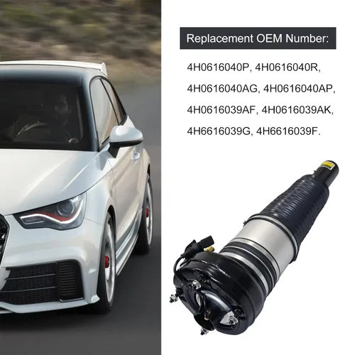 Vista 2 de Puntal delantero del amortiguador de choque de la suspensión del aire compatible con Audi A6 C7 A7 A8 D4 A8 Quattro 4G0616039L 3Y5616039C 3Y5616039E