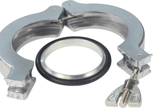 Vista 4 de HFS (R) 5 unids/paquete, KF-16 (NW-16) Juego de abrazaderas de vacío de aluminio, abrazadera de tuerca de ala rápida y anillo de centrado, con junta