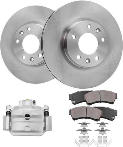Vista 72 de Detroit Axle - Rotores de freno para Nissan NV2500 NV3500 NV1500 NV1500 2012-2021, repuesto de rotores de freno de disco: rotor delantero de 14.17