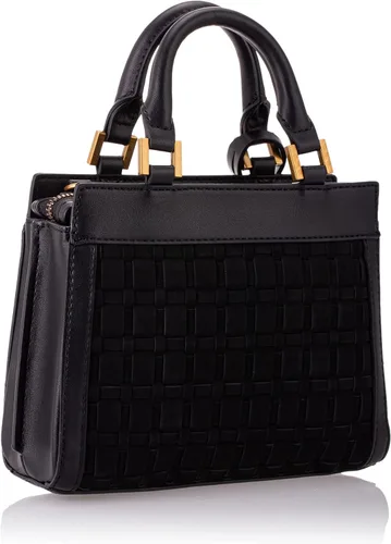Vista 2 de GUESS US Katey - Mini bolsa tejida, Blanco