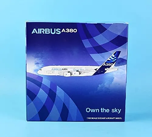 Vista 7 de JC Wings Airbus Industrie Posee El Sky A380 F-WWDD 1/400 Diecast Avión Modelo Avión