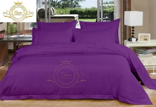 Vista 13 de Corona Collection Hotel beddings 600-thread-count Juego de sábana 100% algodón egipcio, 4 pieza Fit hasta 12" Deep Pocket todo Damask rayas elástica