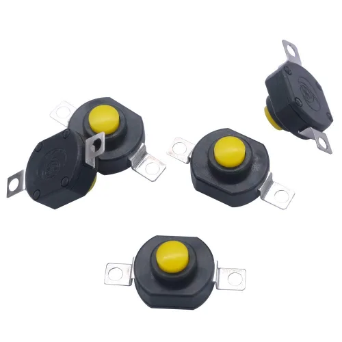 Vista 4 de mxuteuk 30 unids interruptor de botón micro de bloqueo automático DC 12V interruptor 0.5A 2pin pestillo mini interruptores de encendido/apagado