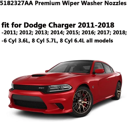 Vista 4 de 5182327AA - Boquillas de limpiaparabrisas prémium para Dodge Challenger/Charger 2011-2017 Chrysler 300 (2011-2023), boquilla de chorro de líquido