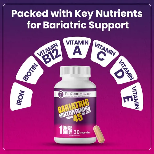 Vista 4 de Once Daily Bariatric Multivitamin Cápsula 45 mg de hierro 30