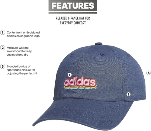 Vista 17 de adidas Gorra ajustable relajada Saturday para mujer