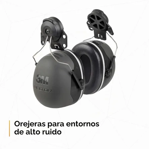 Vista 5 de 3M PELTOR - Orejeras de protección auditiva, serie X5, protección contra el ruido NRR 21 dB, construcción, fabricación, automoción