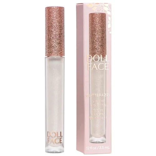 Vista 10 de Doll Face Brillo de labios Glitterazzi Liquid Lip Bling Purpurina con un brillo brillante para labios Acabado transparente Libre de crueldad