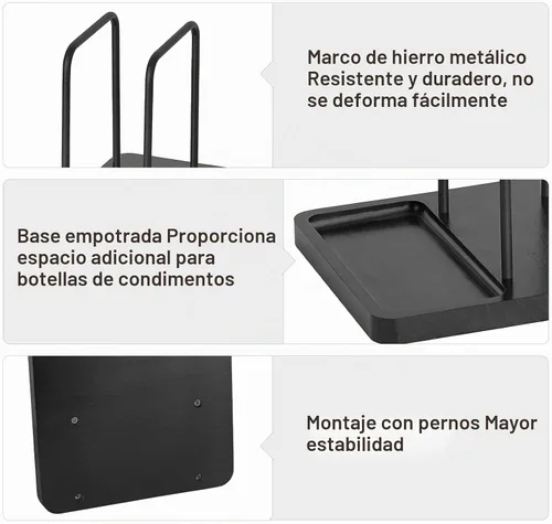 Vista 4 de Mkono Servilletero para mesa de granja, dispensador de servilletas de madera rústica, almacenamiento de servilletas de papel para cocina, comedor