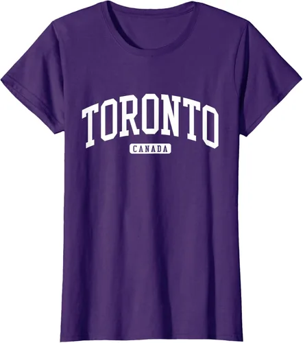 Vista 8 de Camiseta estilo universitario de Toronto Canada, Negro
