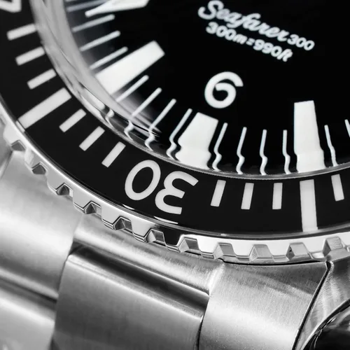 Vista 6 de watchdives WD1967Q Japón VH31 Reloj de buceo para hombre, con movimiento de cuarzo, 1.49 pulgadas, sombrero superior, burbuja, reloj de pulsera
