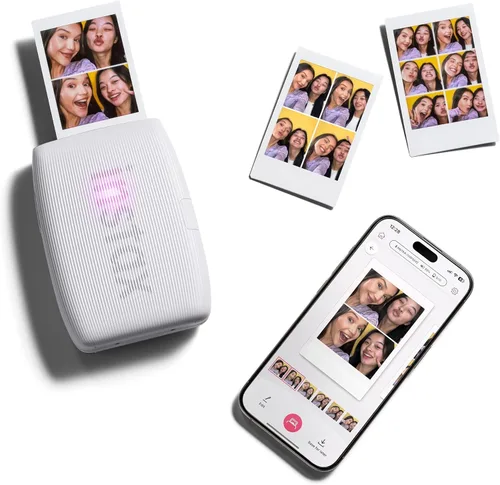 Vista 6 de Cámara digital FUJIFILM X Half con Fujifilm Instax Mini Link 3 - Impresora para smartphone y paño de limpieza de microfibra Sunshine